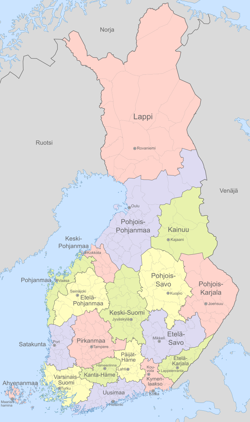 Suomi ja maakunnat kartalle - Ajatuspaja Alkio